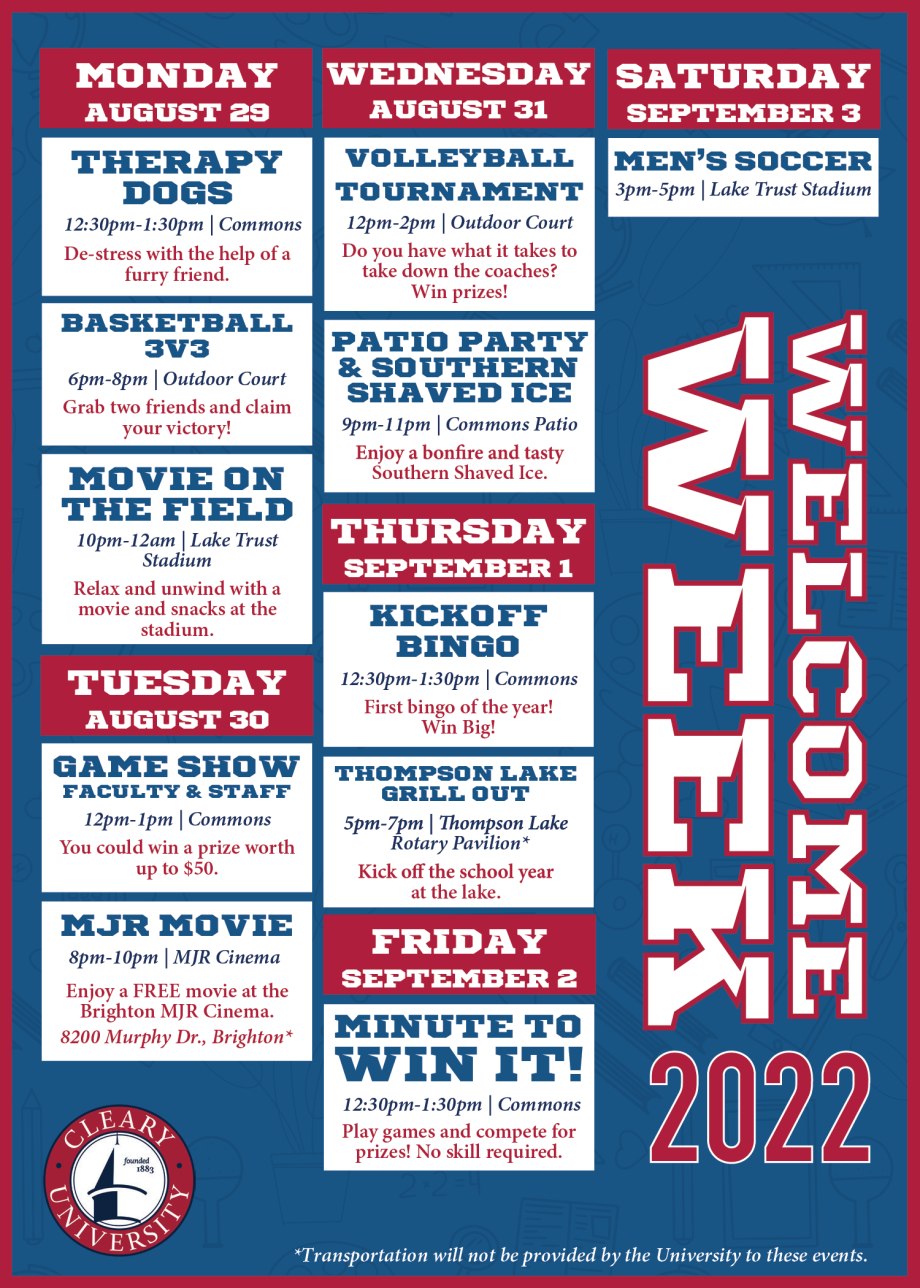 Week 2022 Cleary University