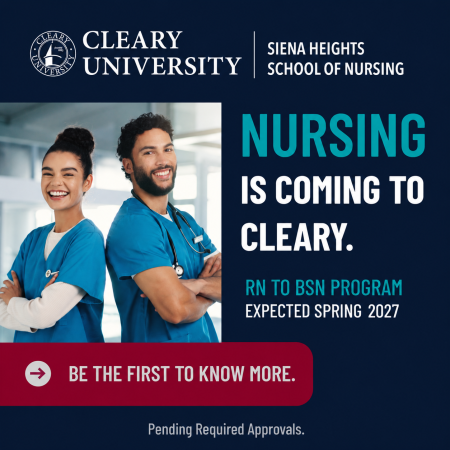 Cleary University Nursing Announcement